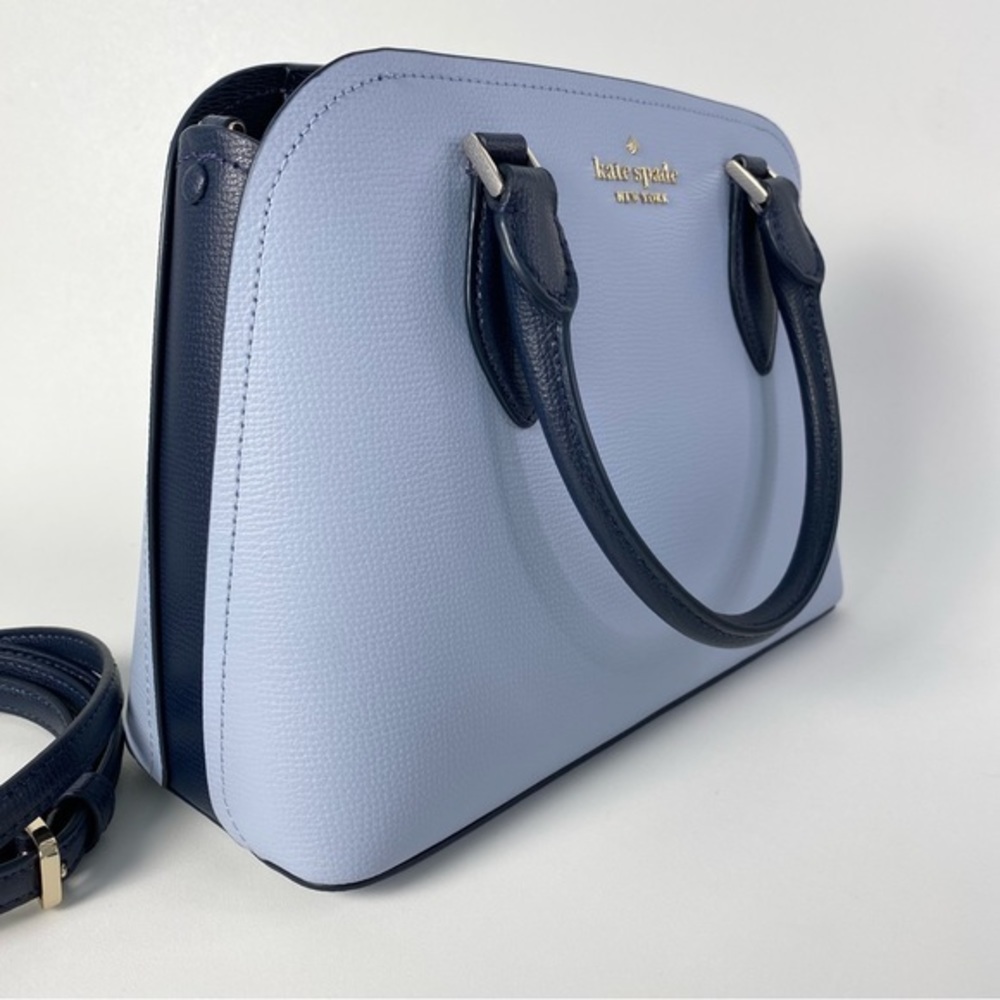 Kate Spade Darcy Small Satchel Bag  in Colorblock Pale Hydrangia Multi - Picture 5 of 12